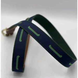 Leather Man Men’s Canoe Canvas and Leather Belt Size 38